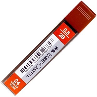 Faber-Castell Super Fine Min 0.5 mm 2B 75 mm (24 Min/Tüp)