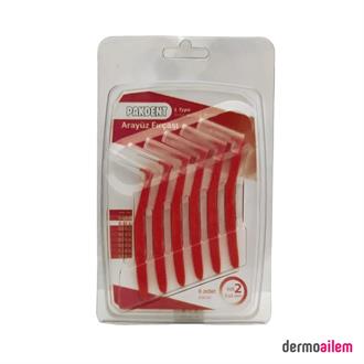 Pakdent Arayüz Fırçası L Tipi 0,5 Mm 6'lı Kırmızı