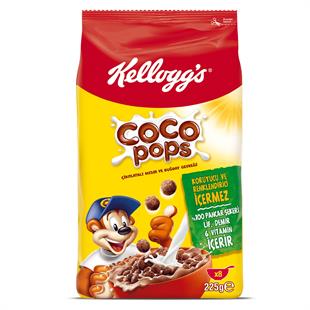 Ülker Coco pops Çikolatalı Mısır Ve Buğday Gevreği 225g Kahvaltılık Gevrek