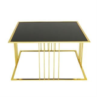 Karataş OS-9218 Küp Orta Sehpa Gold/Siyah