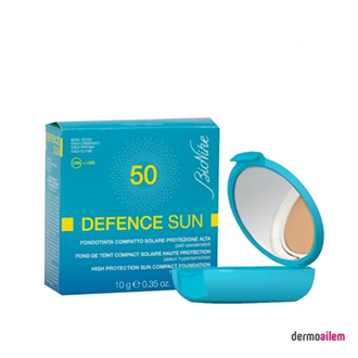 BioNike Defence Sun Spf 50 Compact Fondöten 10 gr Ambre 1