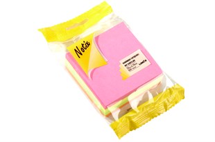 Notix Yapışkanlı Not Kağıdı 320 YP 50x50 4 Renk N-4R-5050-FP