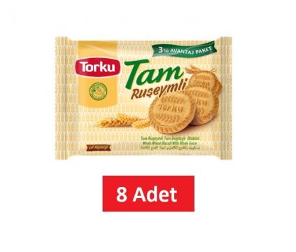 Torku Tam Ruşeymli Sade 240 Gr x 8 Adet