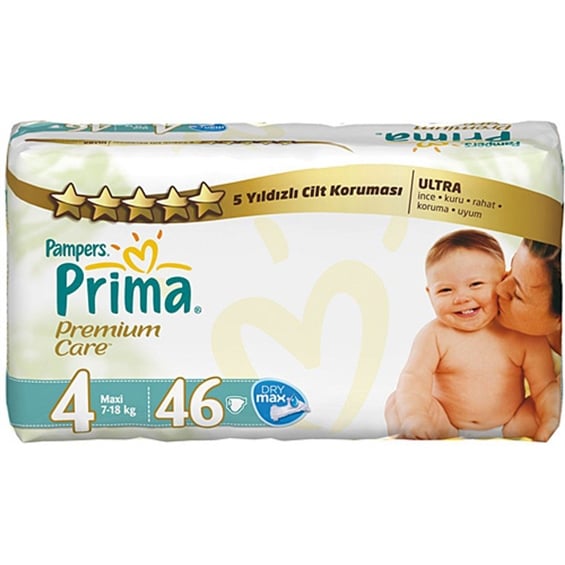 Prima Premium Care 4 Numara Maxi 46'lı Bebek Bezi