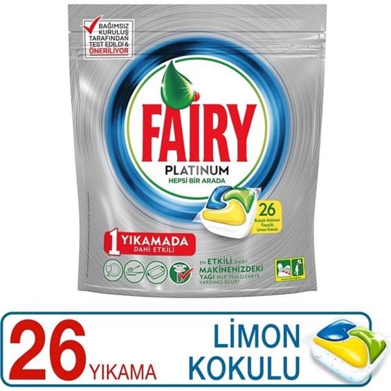 Fairy Platinum Bulaşık Makinesi Kapsülü 26'lı