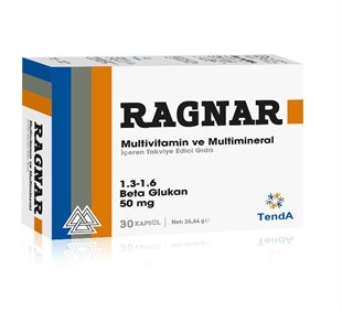 Ragnar Mutlivitamin ve Multimineral 1.3-1.6 Betaglukan 50 mg 30 Kapsül