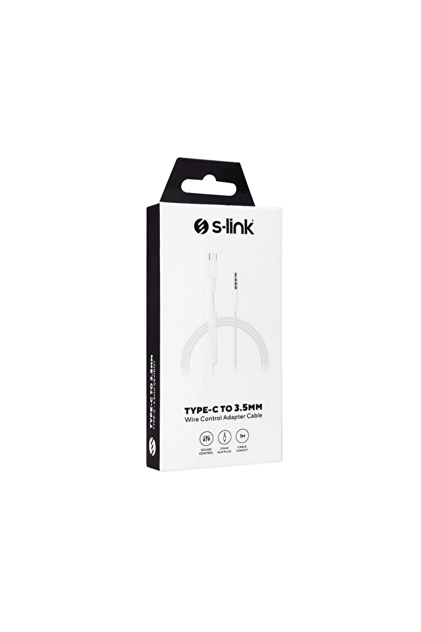 S-link SL-TA60 1m 3.5mm to TypeC Ses Kablosu