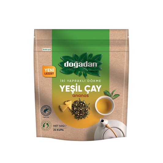 Doğadan Yeşil Çay İri Yapraklı Ananas 50 gr