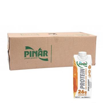Pınar Protein Süt Yer Fıstığı ve Muz Aromalı 500 ml x 12 Adet