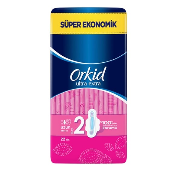 Orkid Ultra Hijyenik Ped Extra Uzun 22'li