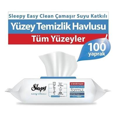 Sleepy Easy Clean Çamaşır Suyu Katkılı Yüzey Temizlik Havlusu 100 Lü
