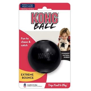 KONG Extreme Top Şeklinde Isırma Oyuncağı Ultra Sert M/L