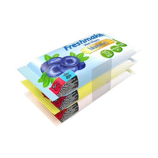 Freshmaker Islak Mendil Meyveli 3X15 li