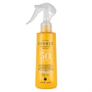 Cosmed Sun Essential Lotion SPF50 Tüm Cilt Tipleri için Aile Boy Yüz ve Vücut Sprey Güneş Kremi 200 ml