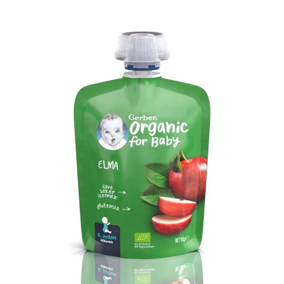 Gerber Organik Elma Püresi Bebek ve Çocuk Atıştırmalık 90 gr