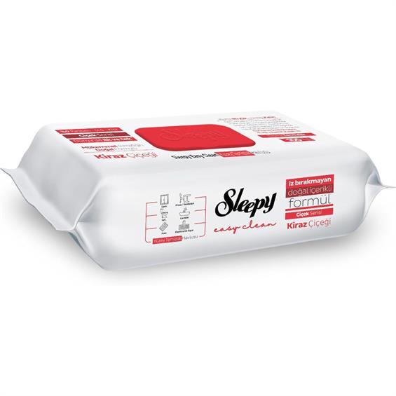 Sleepy Yüzey Temizlik Havlusu Kiraz Çiçeği 100'lü