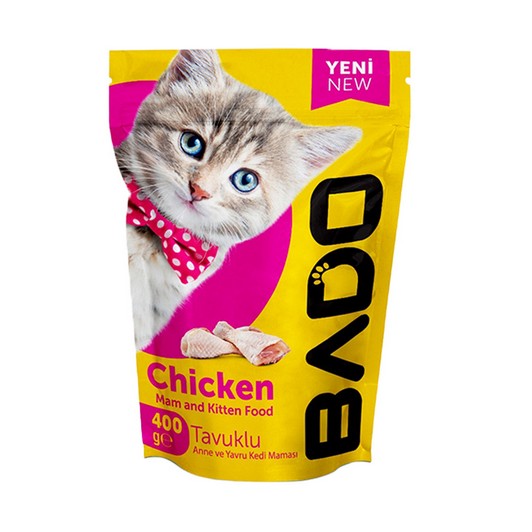 BADO ANNE-YAVRU KEDİ MAMASI TAVUKLU 400 GR