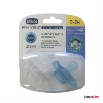 Chicco Physioforma Mini Soft 0-2 Ay İkili Emzik Mavi