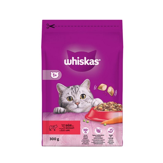 Whiskas Biftekli Havuçlu Kuru Kedi Maması 300 gr