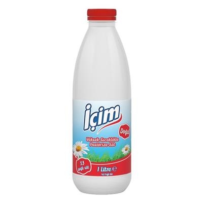 İçim Pastörize Tam Yağlı Süt 1 lt