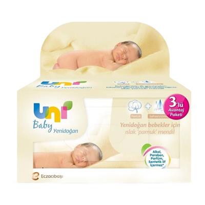 UNI BABY YENIDOGAN ISLAK MENDIL 50x3 LÜ PAKET