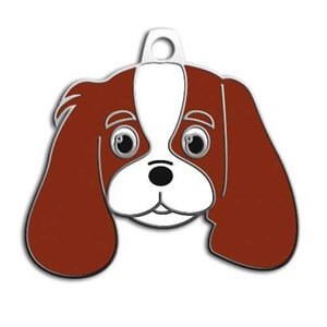 Dalis Pet Tag Cavalier King Charles Köpek Künyesi Kızıl