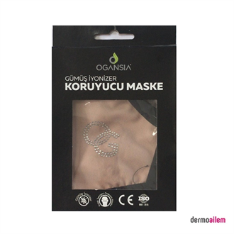 Ogansia Gümüş İyonizer Maske Krem Taşlı