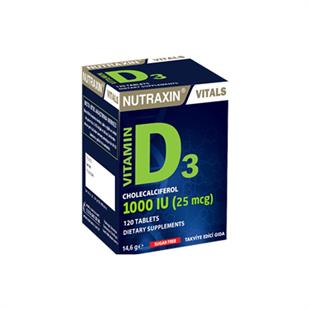 Nutraxin Vitamin D3 1000 IU 120 Tablet