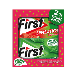 First Karpuz ve Nane Aromalı Sakız 2x27 G