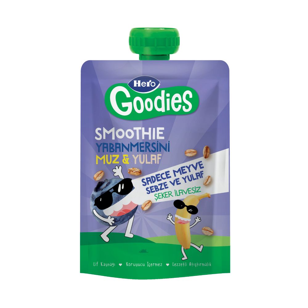 Hero Baby Goodies Yaban Mersini Muz Yulaf 100 gr