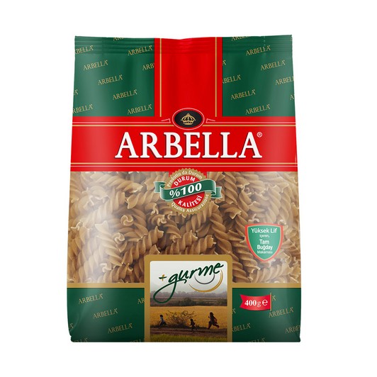 Arbella Makarna Tam Buğday Burgu 400 gr