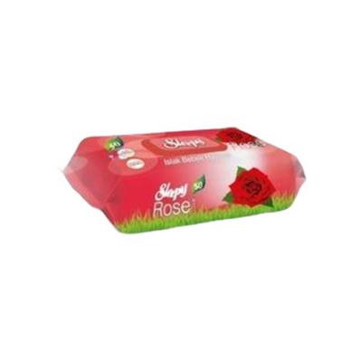 SLEEPY KAPAKLI ISLAK HAVLU 50LI GÜL