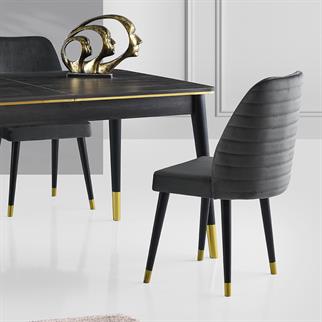 Karataş HG-361 Hugo Sandalye Bf-14/ Siyah-Gold