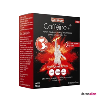 Get Direct Caffeine Takviye Edici Gıda Şekersiz 20 Saşe