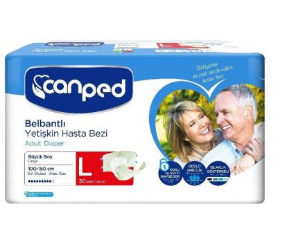 Canped Belbantlı Hasta Bezi Büyük Boy 30 lu