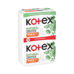 Kotex Natural Normal Hijyenik Ped 12'li