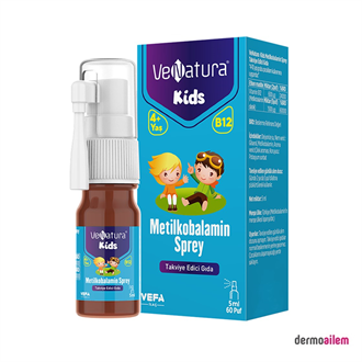 Venatura Kids B12 Metilkobalamin 5 ml 60 Puf Sprey