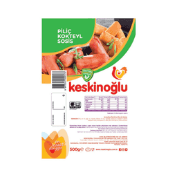 Keskinoğlu Piliç Kokteyl Sosis 500 G