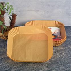 AirFryer Naturel Kare Kağıt 100 Lu 20 Cm