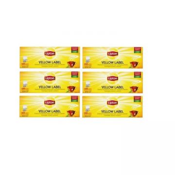 Lipton Yellow Label Bardak Poşet Çay 100 Adet 200 Gr x 6 Adet