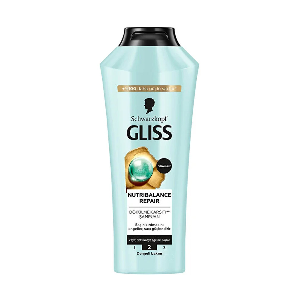 Gliss Nutribalance Repair Dökülme Karşıtı Şampuan - Prebiyotik Aktifler Ve Huş Ağacı Suyu Ile 360 ml