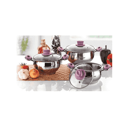 Hascevher Begonya Tencere Seti 6 Parça 14-16-18 Cm