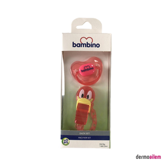 Bambino Emzik Seti Kırmızı 0-6 Yaş T901