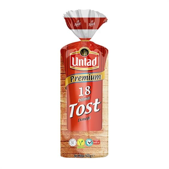 Untad Premium 18 Dilim Tost Ekmeği 440 gr 