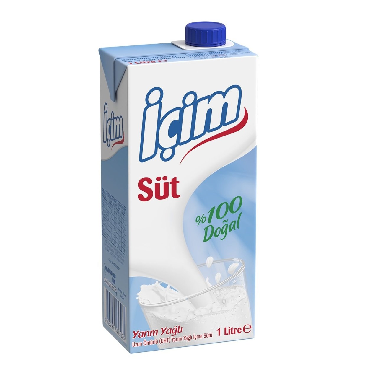 İçim Yarım Yağlı Süt 1 lt