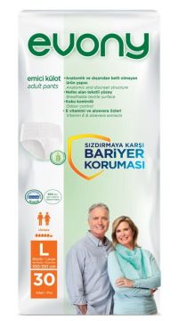 Evony Emici Külot Büyük Large 30'lu 1 Paket Hasta Bezi