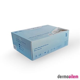 B-good Lateks Pudralı Muayene Eldiveni L 100 ad.