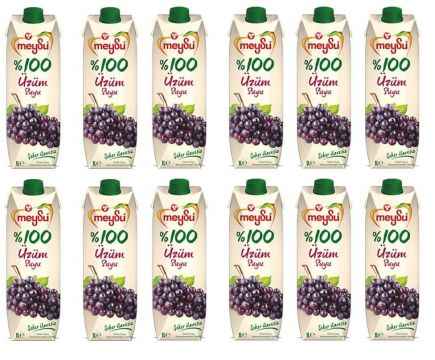 Meysu %100 Üzüm Suyu 1 Lt x 12 Adet