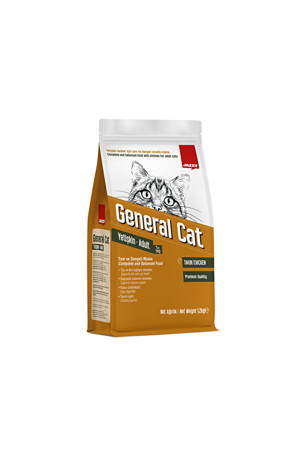 1.2 Kg Jazzy General Cat Yetişkin Kedi Maması Tavuklu 14lu