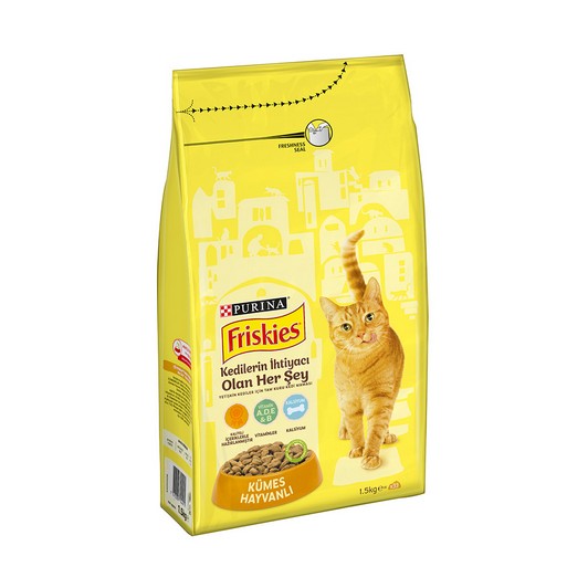 Friskies Kuru Kedi Maması Kümes Hayvanlı 1,5 gr